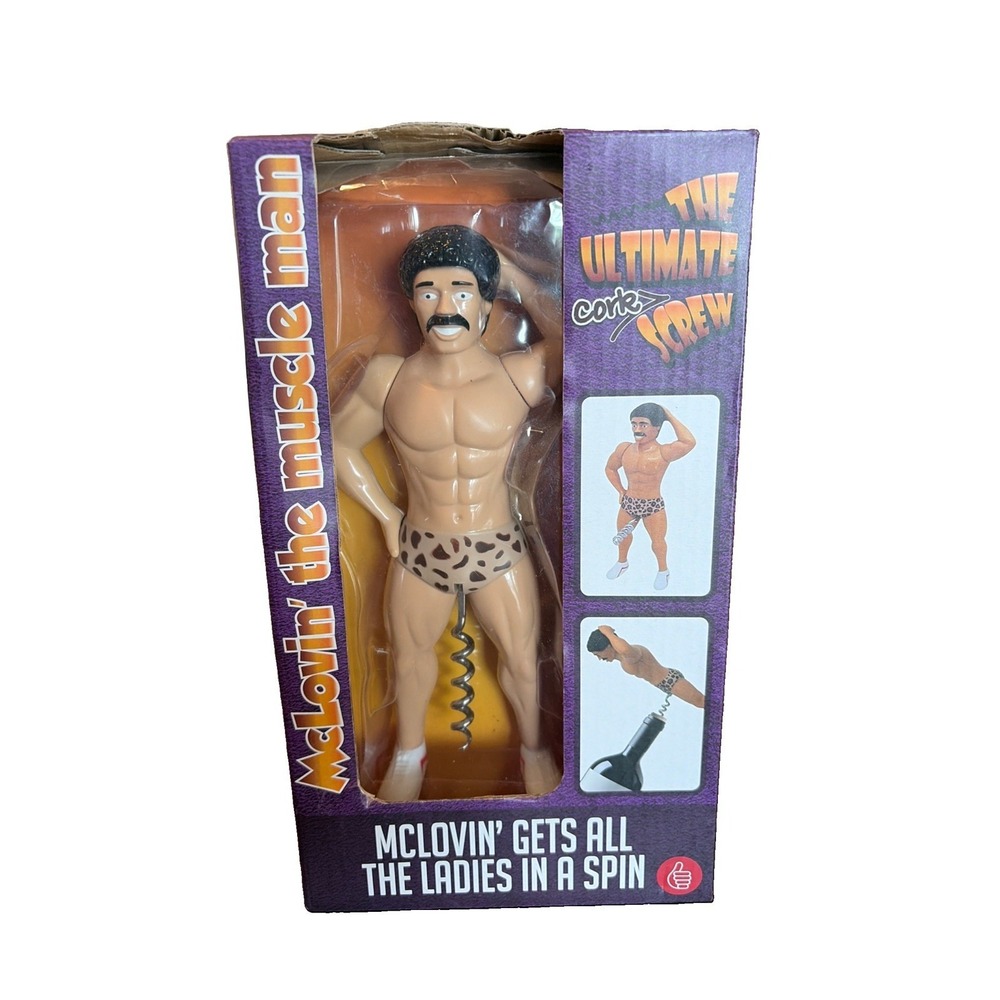 McLovin The Muscle Man Corkscrew Wine Lover Gag Gift Gigolo Adult Art Novelty C6